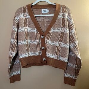 Princess Poly Cropped Plaid Sweater
